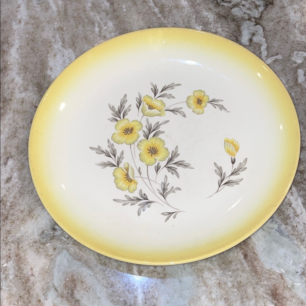 Vintage Duratone by Homer Laughlin plate - yellow buttercup